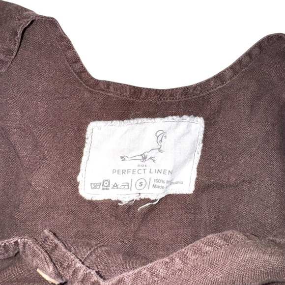 notPERFECTLINEN Brown Linen Dress - Picture 7 of 9